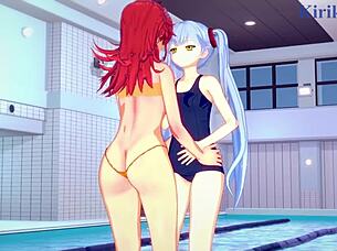 现场#3 视频: Hot anime babes Ruri and Festenia in sexy scenes