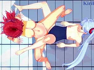 现场#20 视频: Hot anime babes Ruri and Festenia in sexy scenes