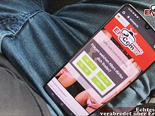 现场#1 视频: User can pick up cheerful amateur blonde teen with...
