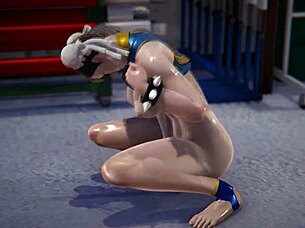 现场#4 视频: Chun-li big as tits and squirting orgasm in solo f...